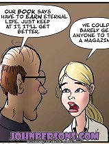 Cute blonde young hottie seduced by old dude for hardcore fuck! Watch John Persons cartoon porn nonstop