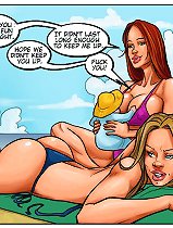 Adorable busty sluts craving for hardcore beach cartoon sex