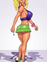 John Persons the PIT comics. Youthful toon woman visiting mens place just for training within ebony penis stroking