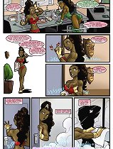 Free John Person comics with two horny ebony chicks